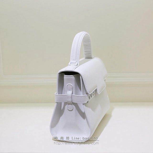 DELVAUX女包 Delvaux tmepete Mini白 進口細膩牛皮 德爾沃女手提包 手拎包 TP0020白色  fcs1430